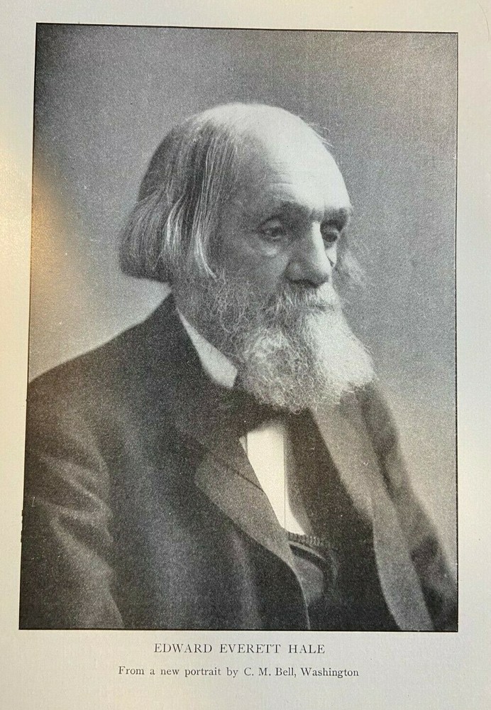 1905 Vintage Magazine Illustration Author Edward Everett Hale
