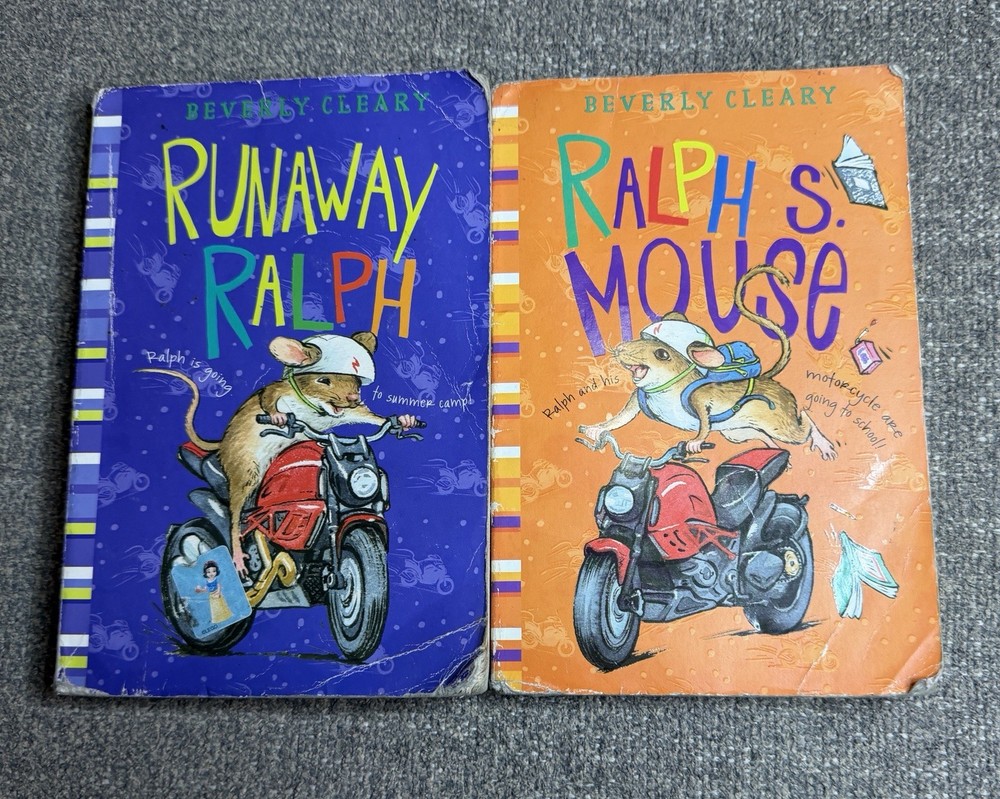 Beverly Cleary Ralph S Mouse Book Lot 2 Vintage Kids Paperbacks