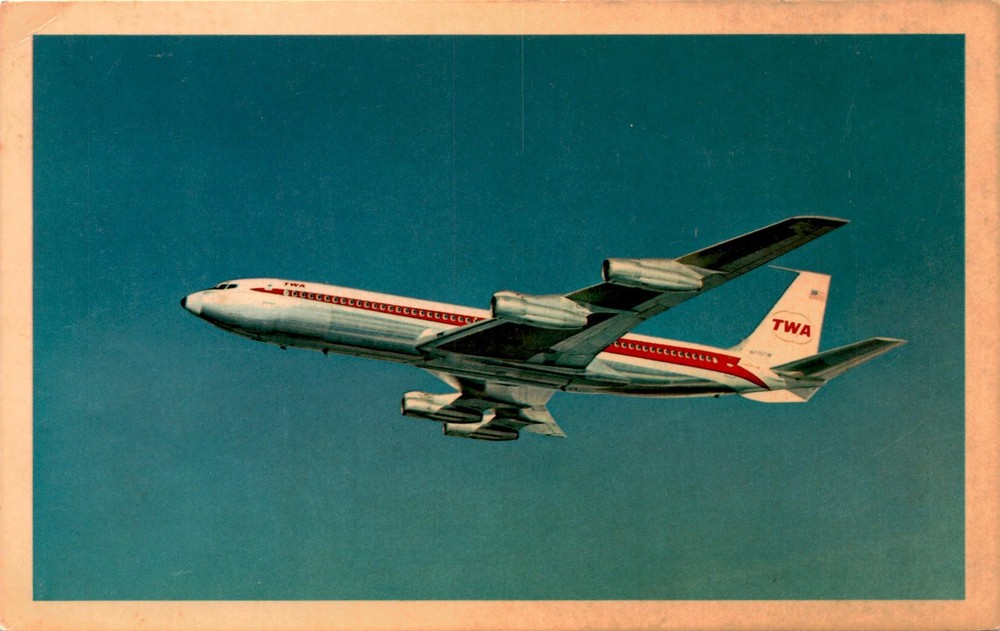 TWA, Trans World Airlines, U.S.A. Postcard