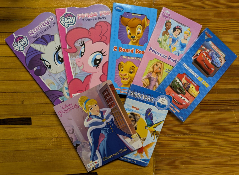 Disney My Little Pony Board Books Early Reader Children's Book Lot of 7 Princess