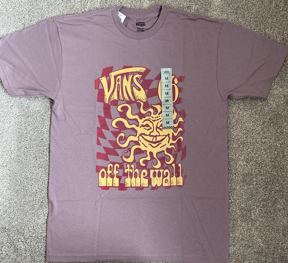 NWT Vans Off The Wall Graphic Tee. Sun Burner. Rose Taupe Men’s Medium