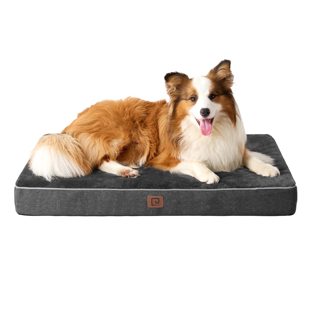 Orthopedic Memory Foam Dog Bed for Large Dogs with Removable Waterproof Cover