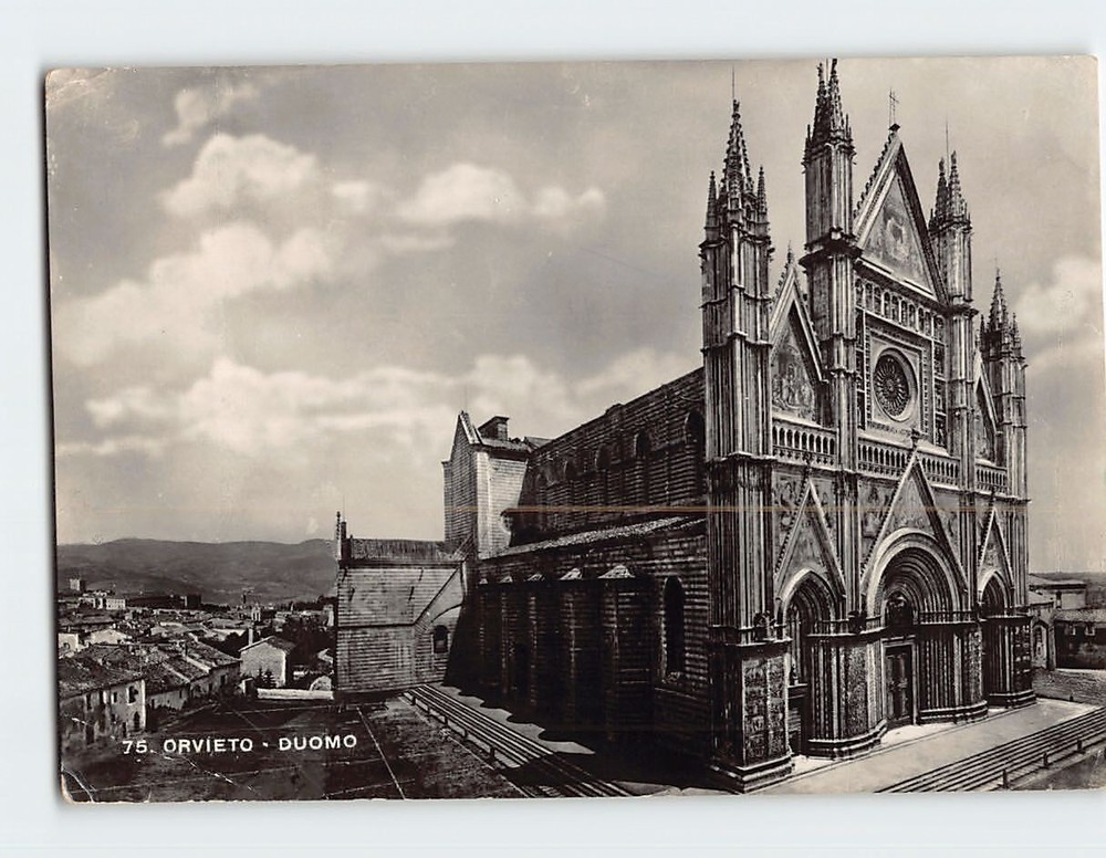 Postcard Orvieto Cathedral Italy