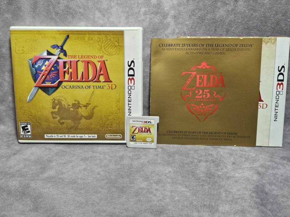 The Legend of Zelda: Ocarina of Time 3D (Nintendo 3DS, 2011) CIB Complete