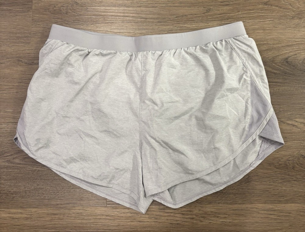 Under Armour HeatGear Men's XL Loose Mesh Polyester Shorts Pockets Gray