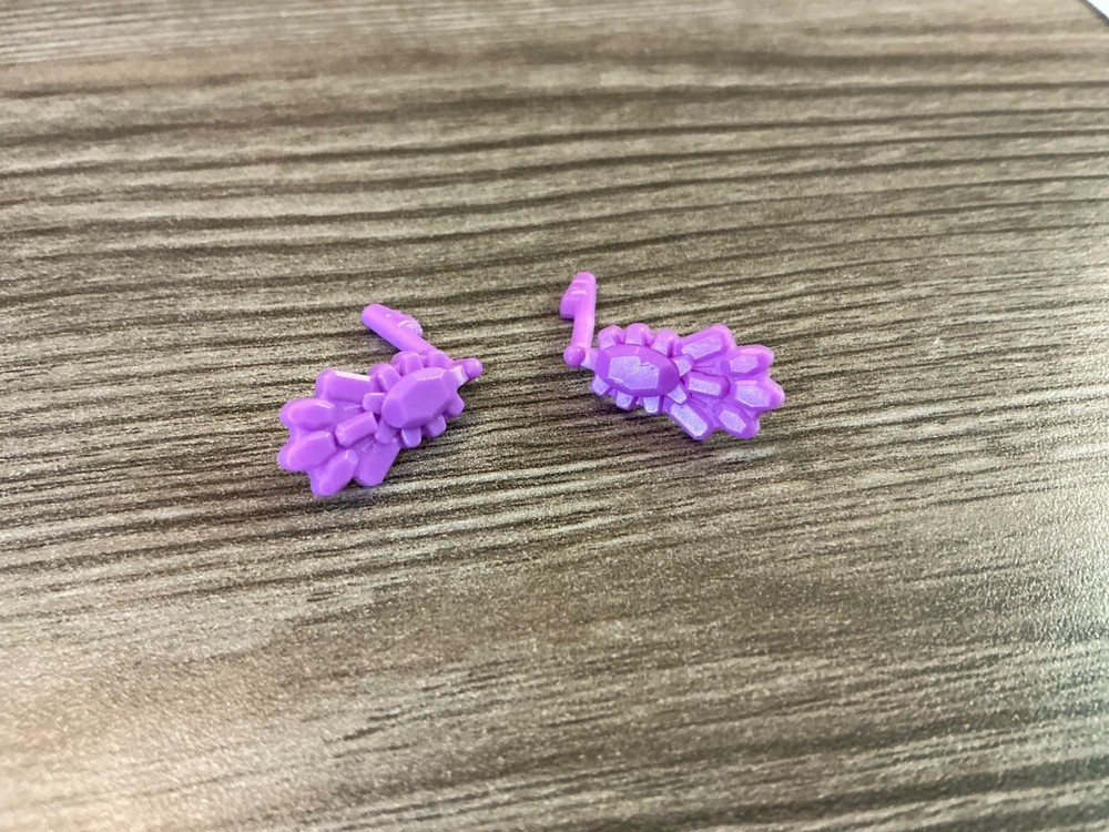 Mattel Barbie Doll Purple Earrings Earring Pair Accessory Set Lot # 12