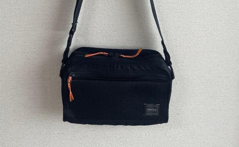 PORTER Yoshida HEXARIA Shoulder Bag CrossbodyBag Black Made in Japan Authentic