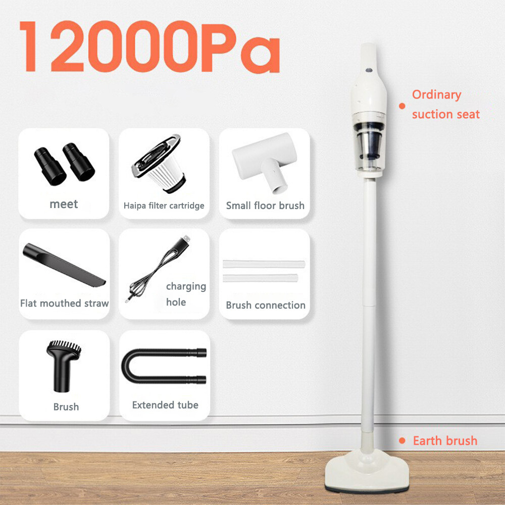 120W Cordless Hand Held Wireless Vacuum Cleaner Mini Portable Car Auto Home WHSu