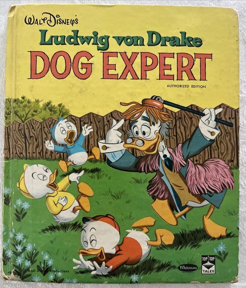 Ludwig von Drake Dog Expert 1962 Walt Disney Productions Whitman Top Top Tales