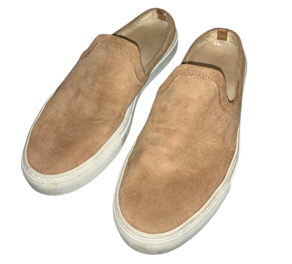Jenni Kayne Honey Tan Suede Slider Mule Sneakers Size 38