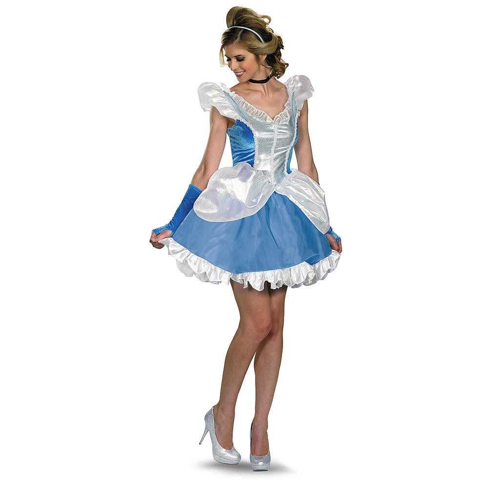 Women's Adult Sexy CINDERELLA Halloween Costume Medium 8-10 Disney Princess
