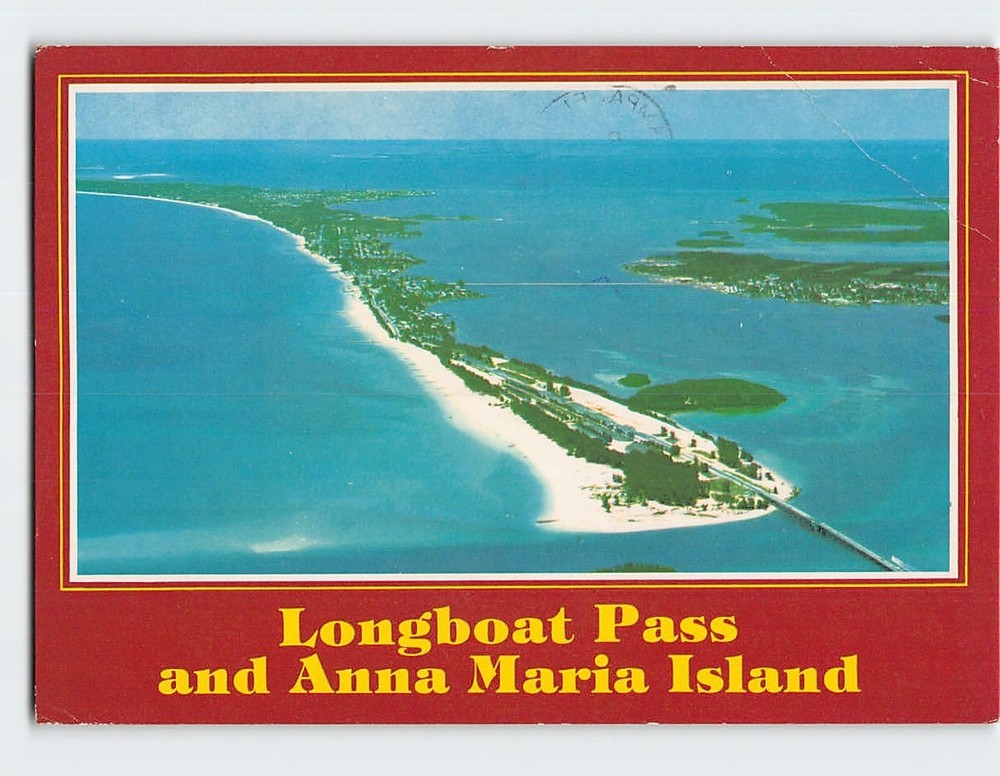 Postcard Longboat Pass and Anna Maria Island Florida USA