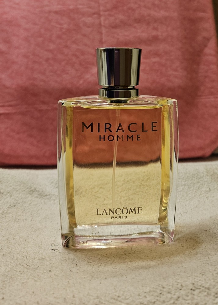 Miracle Homme Lancome Eau de Toilette for Men, 3.4 fl oz (100ml) New Without Box