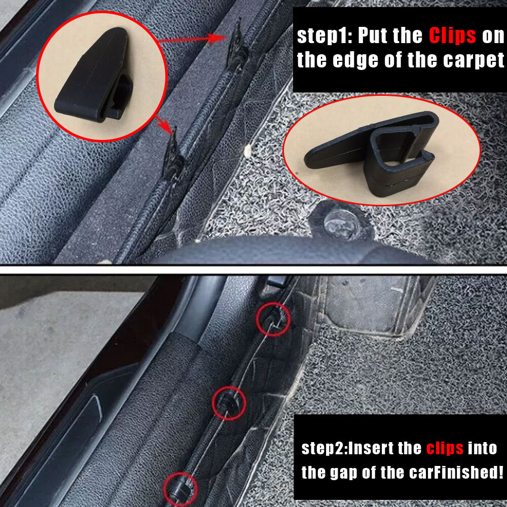 15pcs/set Car Floor Mats Anti-Slip Clips Auto Carpet Fixing Grips Clamps Holders