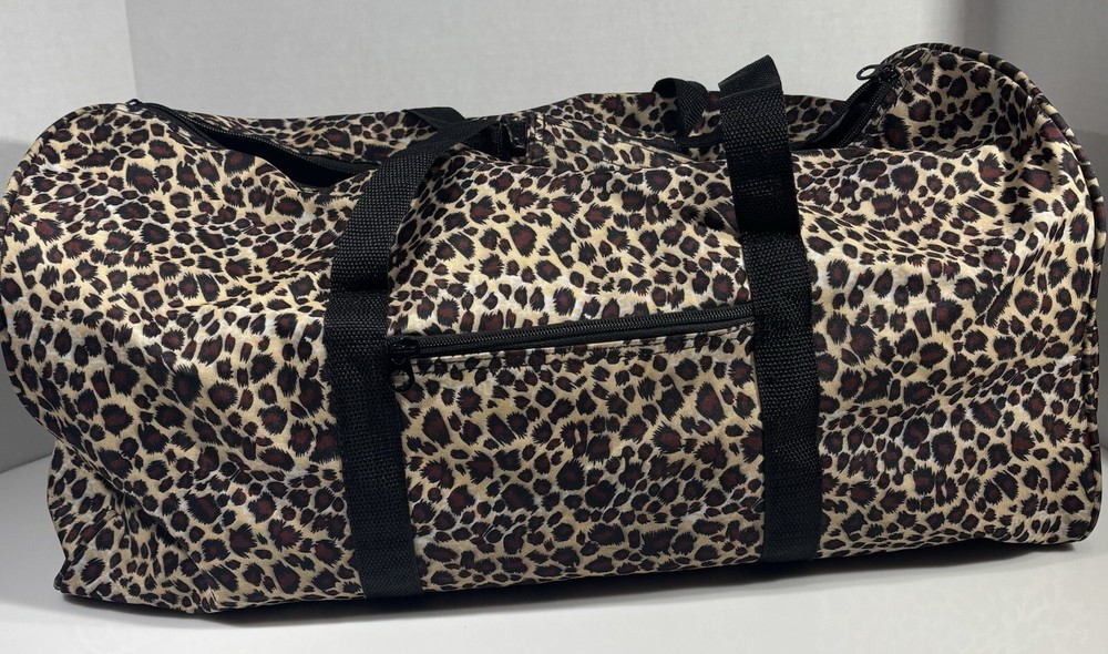 Cheetah Print Duffle Bag Women's Large Overnight Bag for Girls Leopard Print