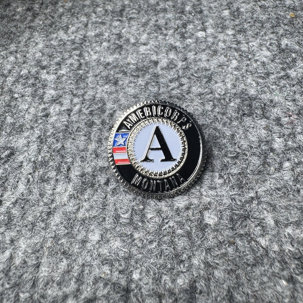 Vintage Americorps Montana Lapel Pin VTG