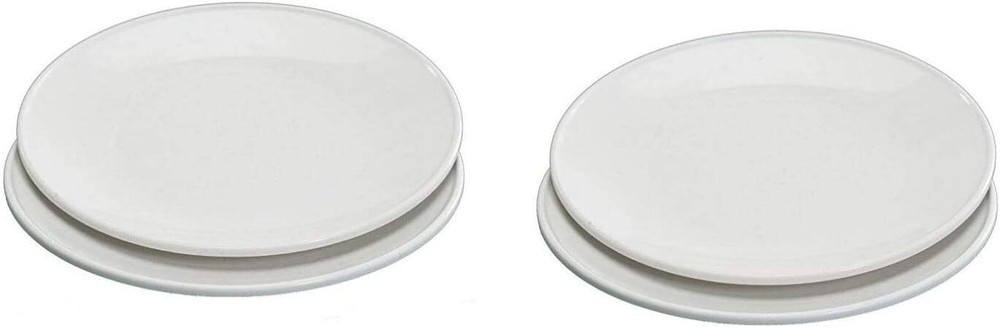 Nordic Ware 10-Inch White Microwave-Safe Everyday Dinner Plates, Set of 4