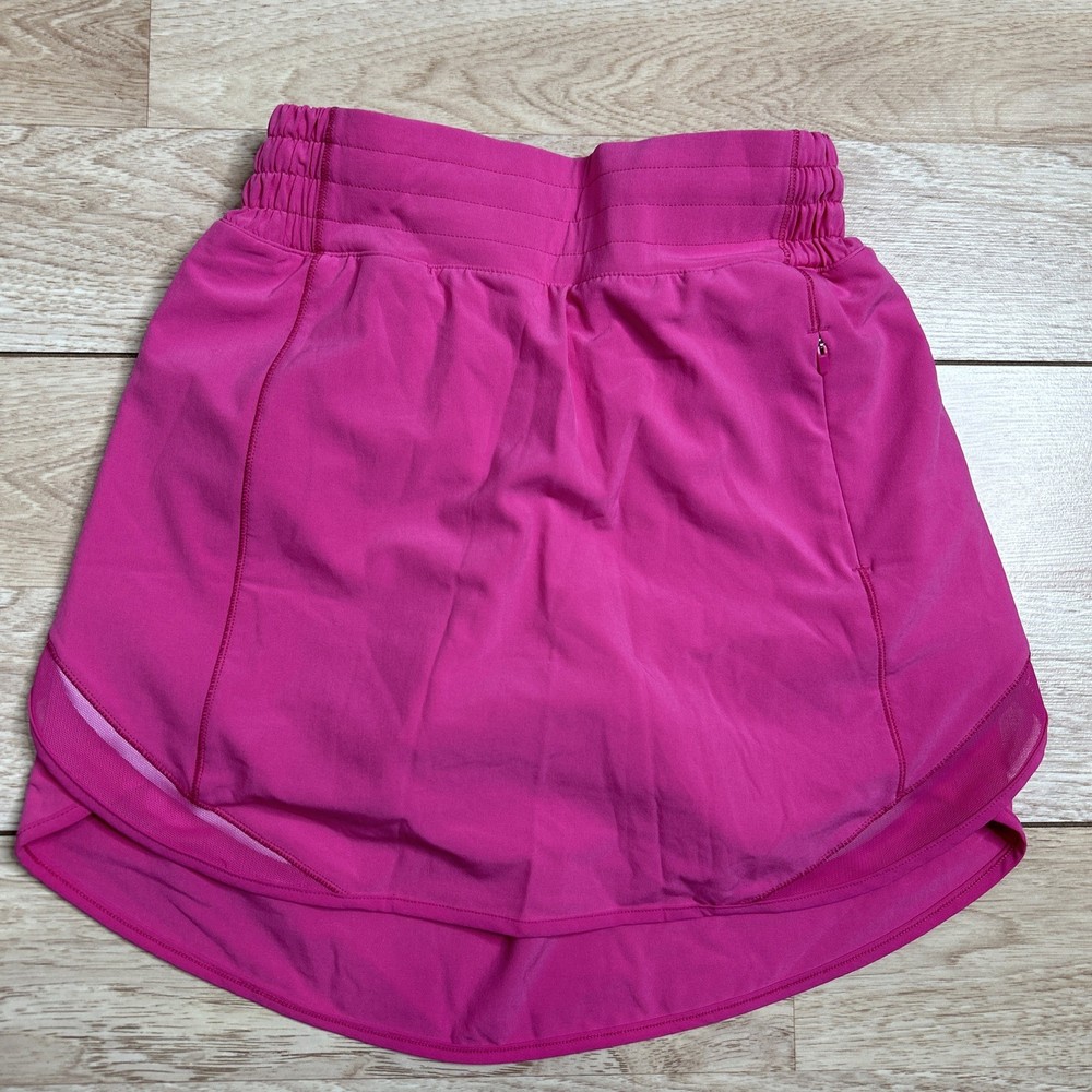 Lululemon Hotty Hot High-Rise Skirt Pink Women's Size 2 Lined Skort Tennis