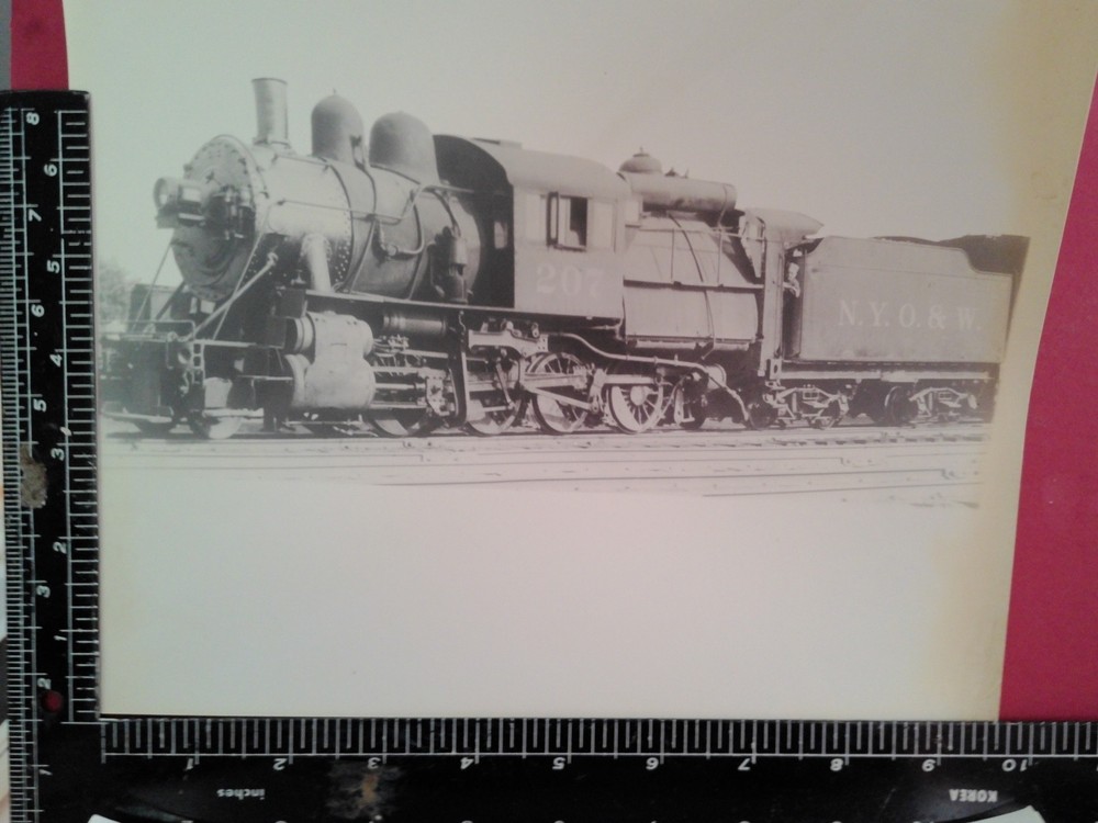 New York Ontario & Western Railroad 2-8-0T Locomotive 207 Photo Nyo&W Rr History
