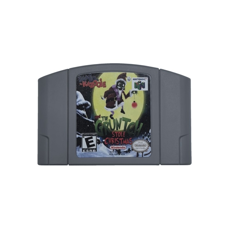 Vedio Games Banjo Kazooie Gruntch stole Christmas N64 For Nintendo 64
