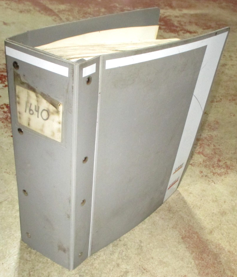 Case IH 1640 Combine Parts Catalog Manual Book (Prior to PIN JJC0034705) OEM