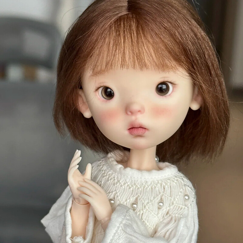 1/6 BJD Doll SD Resin Face Makeup Eyes Bare Cute Girl Ball Joint Doll Gift Toy