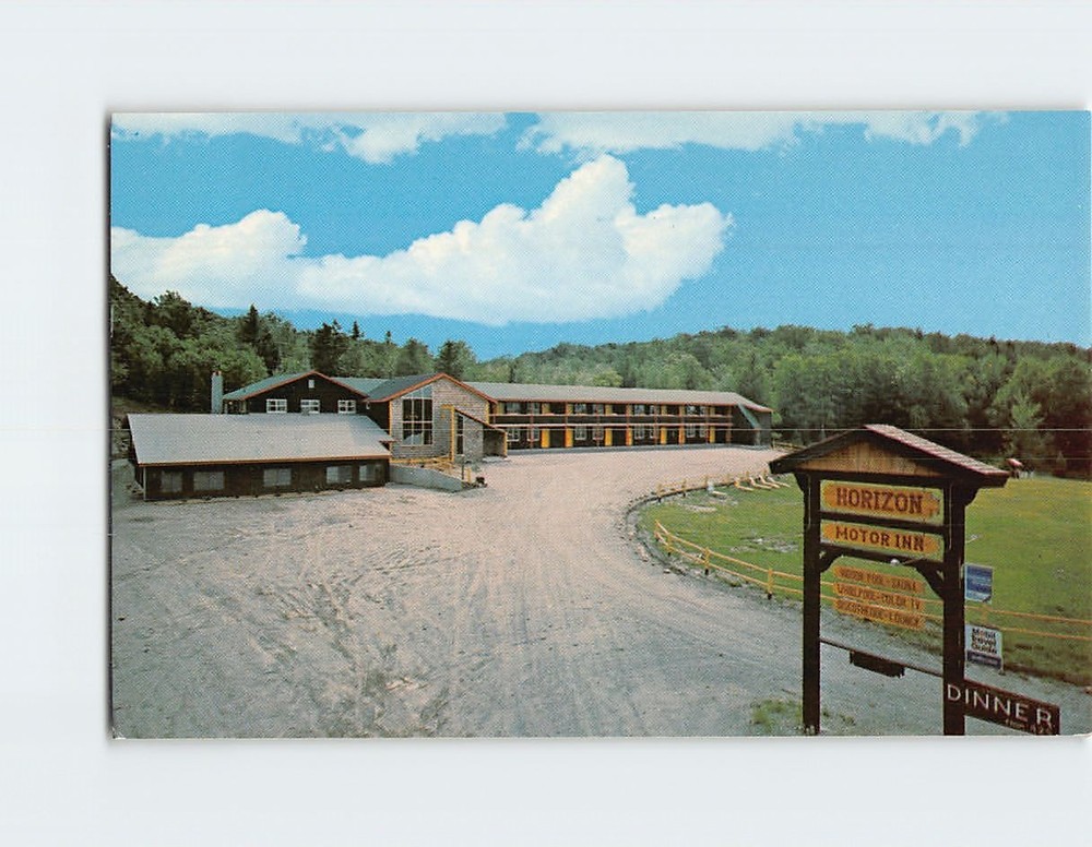 Postcard Horizon Motor Inn Route 9 Wilmington Vermont USA