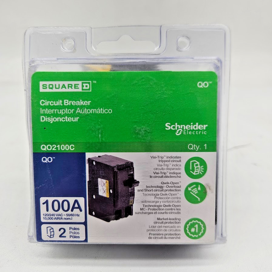 Square D QO2100C 100A 2-Pole Circuit Breaker