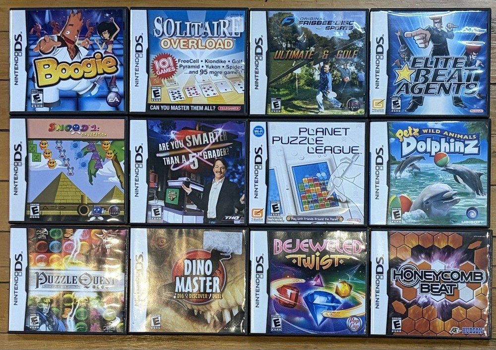 Nintendo DS CIB Lot of 12 Games – Complete w/ Box, Cartridge & Manual, Tested