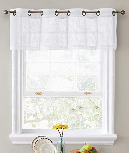 Abbey Faux Linen Textured Semi Sheer Privacy 18