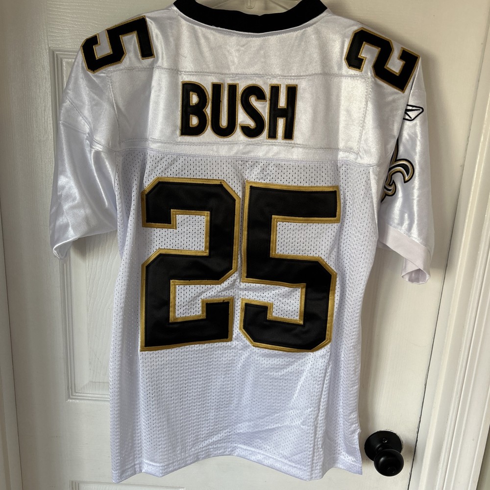 Vintage Reebok Reggie Bush Authentic Sewn New Orleans Saints Men's Jersey Sz 48