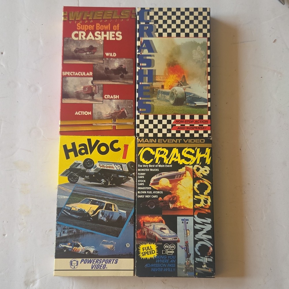 Main Event Motorsports VHS Lot Super Bowl of Crashes Havoc 1 Crash & Crunch