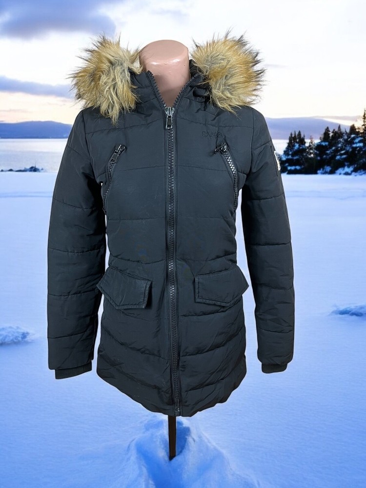 SVEA JACKET PADDED HOOD JACKET BLACK SIZE S