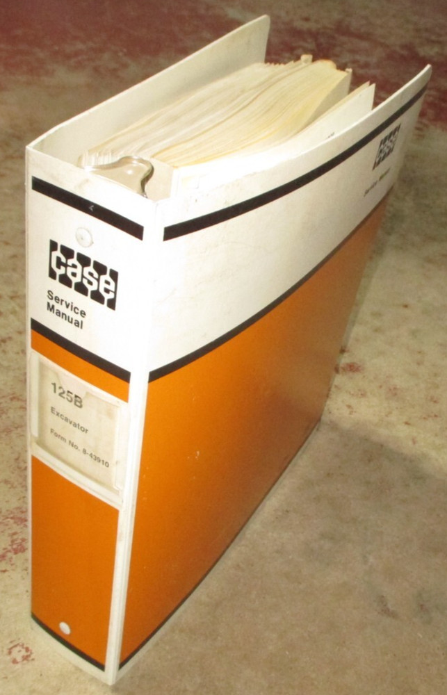 Case 125B Excavator Service Shop Repair Workshop Manual 1988 DEALERS ORIGINAL!