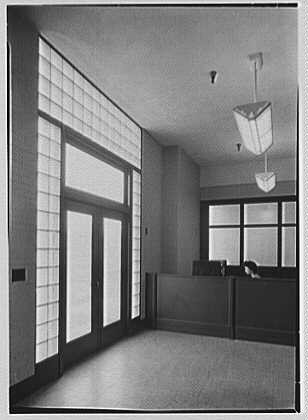 Photo:Corning Glass Works, Parkersburg, West Virginia. Foyer II