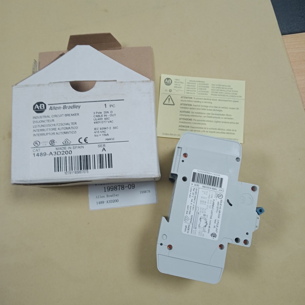 Allen Bradley A-B 1489-A3D200 Circuit Breaker New in Box
