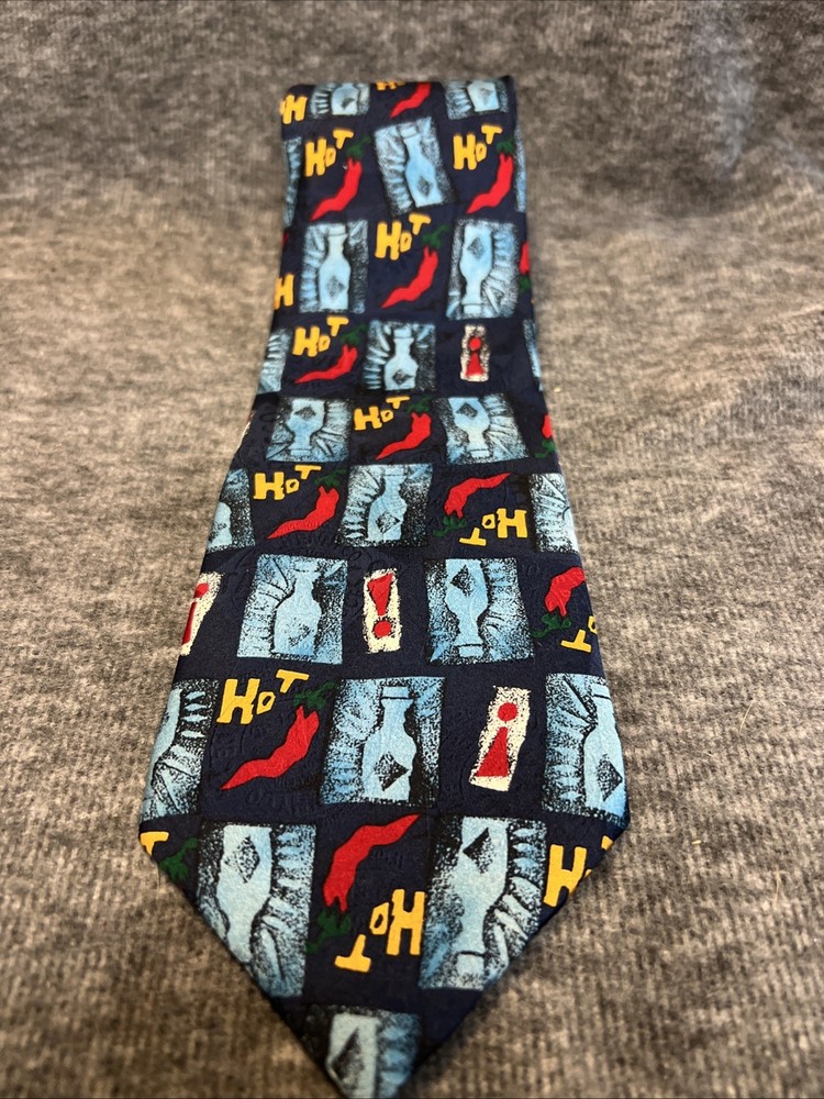 Tabasco Hot Sauce Chili Peppers Tie HOT Classic