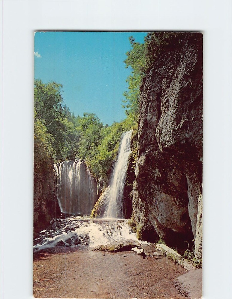 Postcard Rough Lock Falls Spearfish Canyon Black Hills South Dakota USA