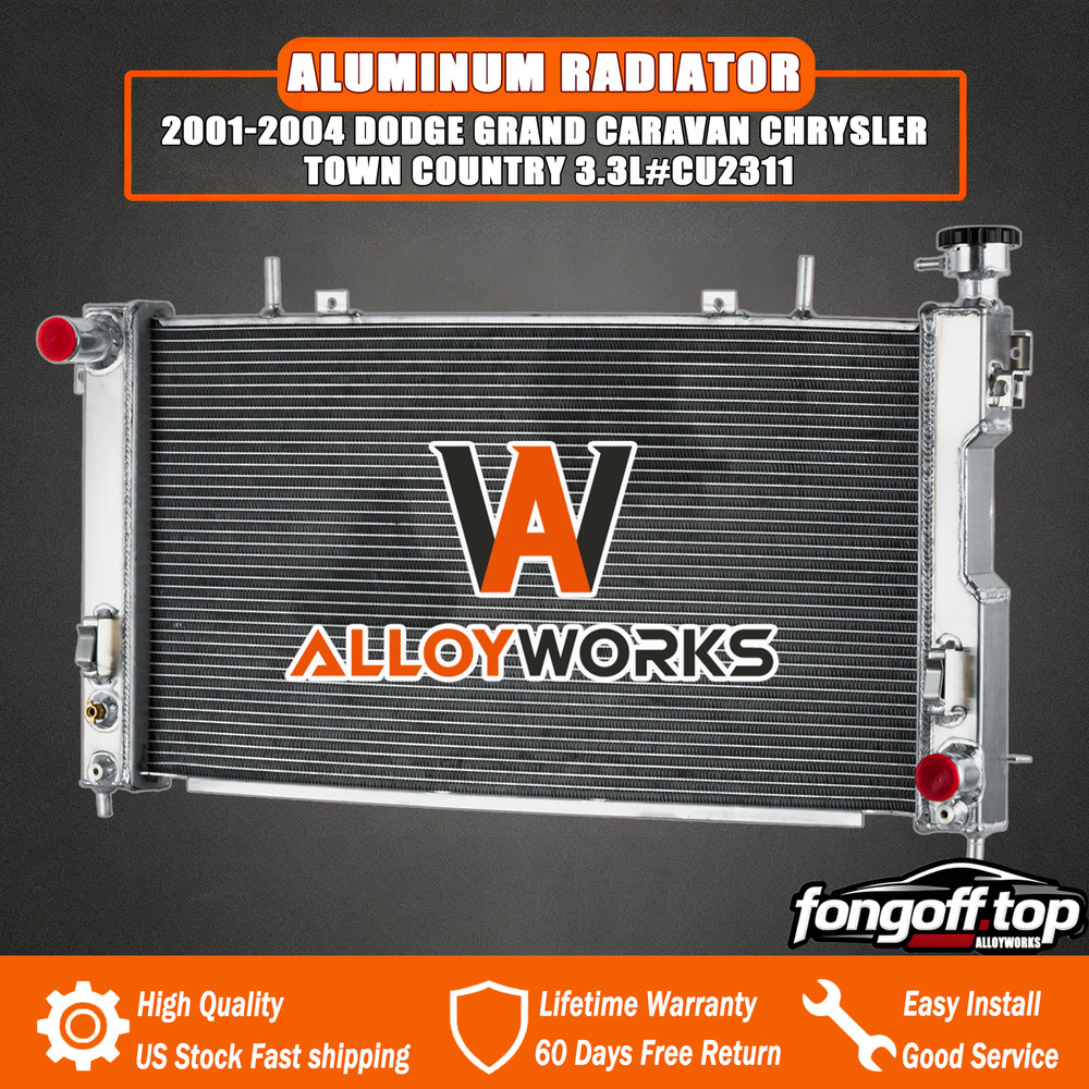 Radiator For 2001-04 Dodge Grand Caravan Chrysler Town Country 3.3L 3.8L #CU2311