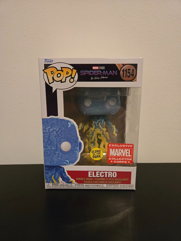 Funko Pop Marvel SpiderMan No Way Home 1154 Electro Collector Corps Vinyl Figure