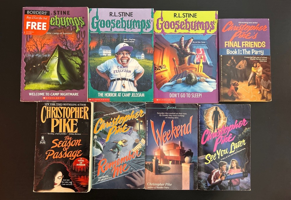 Lot of 8 Christopher Pike & R.L. Stine  Goosebumps YA Horror Paperback Books