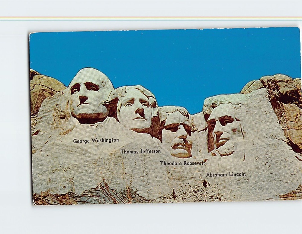 Postcard Mt. Rushmore National Memorial Keystone South Dakota USA
