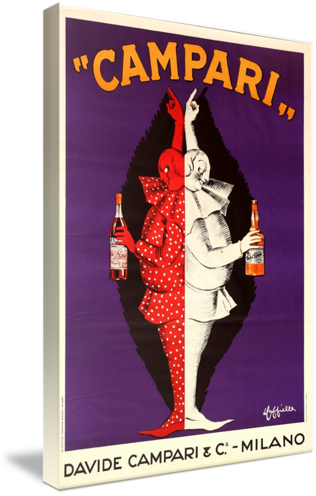 Canvas Art - Campari Liquor Vintage Advertisement,