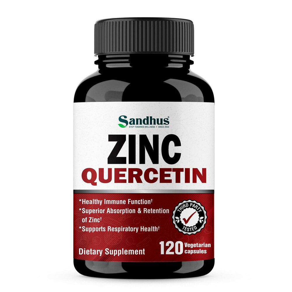 Zinc Quercetin, Dietary Supplements, 120 Vegetarian Capsules