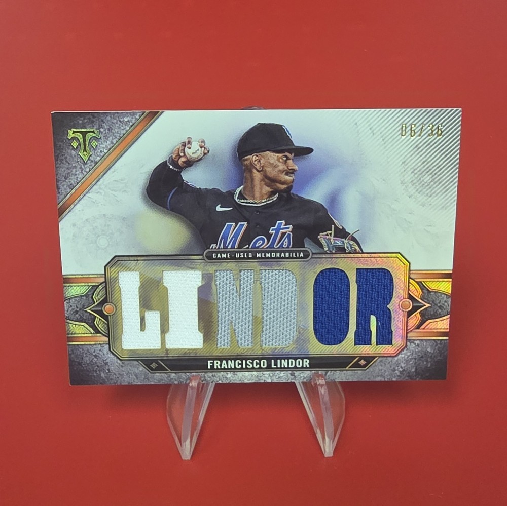 2024 Topps Triple Threads - Triple Treads Relics Francisco Lindor 6 /36 (MEM)