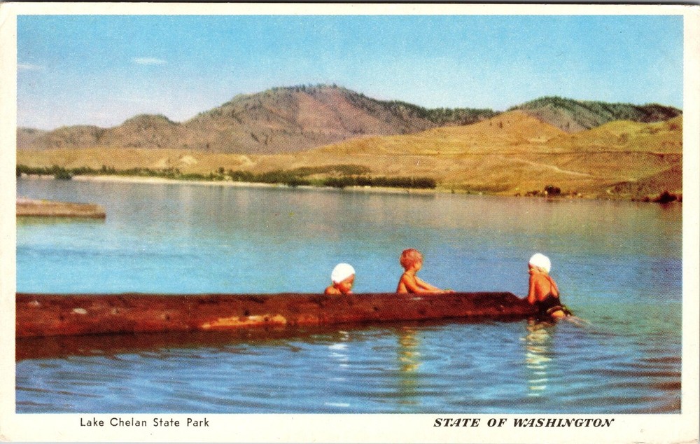 Olympia WA-Washington, Lake Chelan State Park, Vintage Postcard