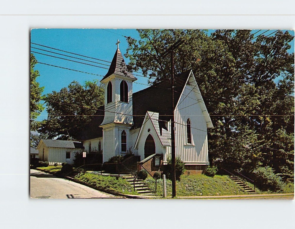 Postcard St. John's Episcopal Church Marion North Carolina USA