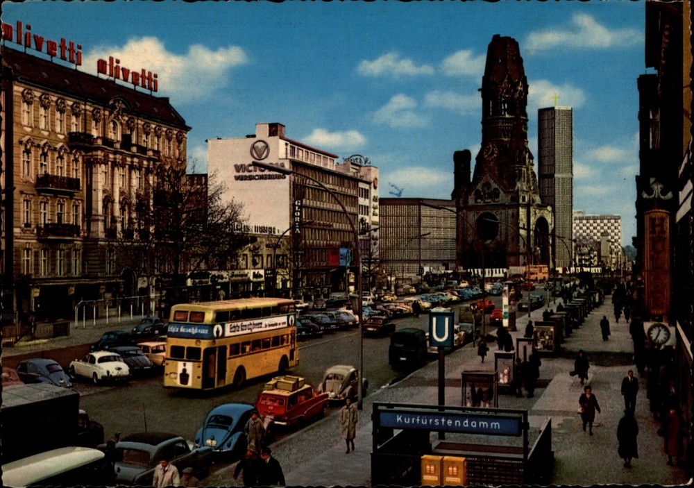 Kurfurstendamm Berlin Germany vintage postcard g259
