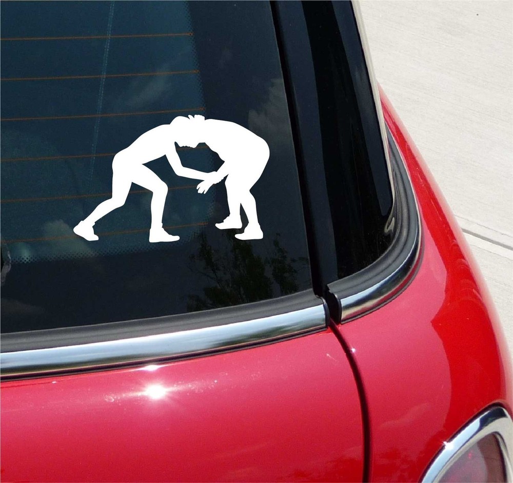 WRESTLING #4 WRESTLE WRESTLERS GRAPHIC DECAL STICKER ART CAR WALL DECOR