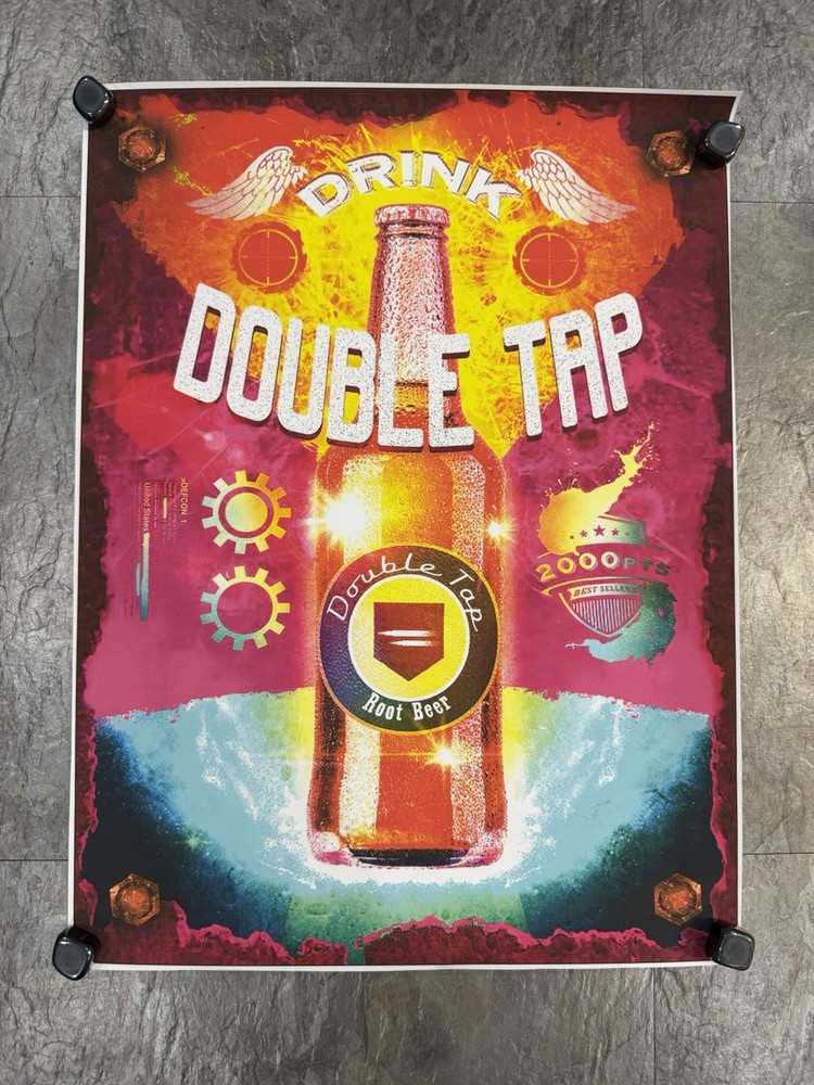 Call Of Duty Zombies Double Tap Perk Poster Non Stick 12x15.5